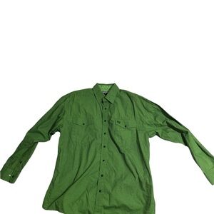 Panhandle Slim Green Casual Button Down Shirt